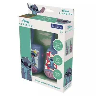 Talkies-Walkies Disney Stitch - Portée 200m - Bleu - Jouet Fun