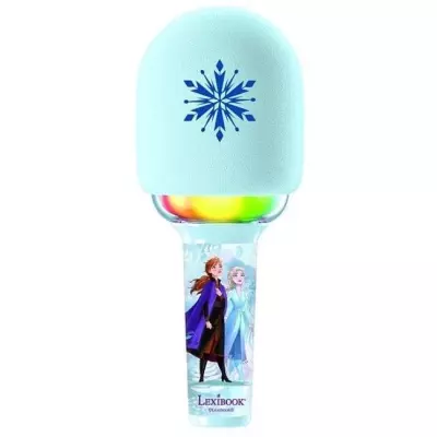 Microphone Karaoke Reine des Neiges - 3 modes et 4 effets vocaux