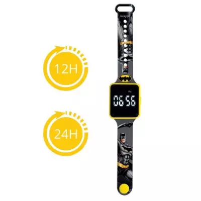 Montre LED connectée Batman - Bracelet ajustable