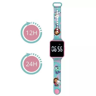 Montre LED connectée Gabby et la Maison Magique : Accessoire de jeu enfant