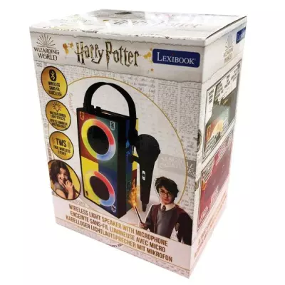 Enceinte Bluetooth portable Harry Potter avec lumières et microphone