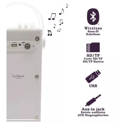 Enceinte Karaoké Enfant - LEXIBOOK - iParty - Effets Lumineux