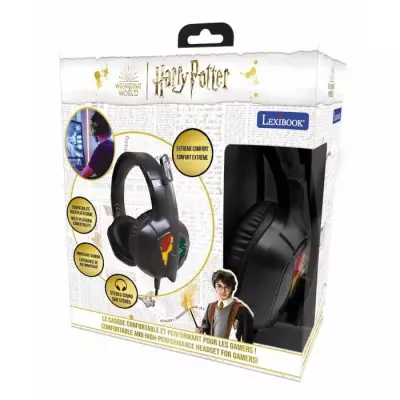 Casque audio LEXIBOOK Harry Potter - Effet lumière LED - Compatibilité multiplateforme