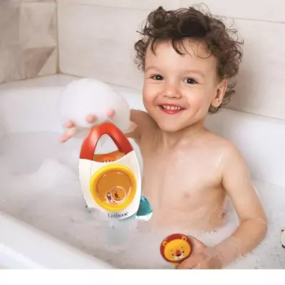 Jeu de bain fusée avec animaux - LEXIBOOK - pour enfants de 18 mois et +