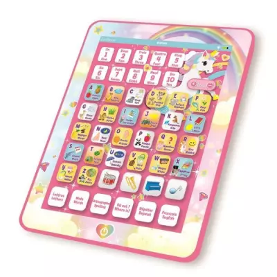 Découvrez la Tablette Éducative Licorne Bilingue - Abécédaire Educatif