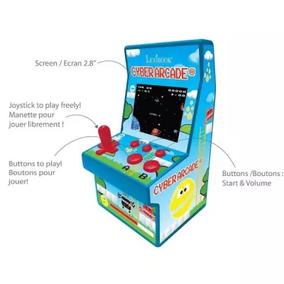 Console portable Cyber Arcade - écran 2.8'' avec 200 jeux