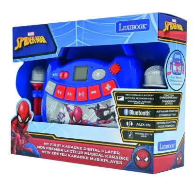 Enceinte Bluetooth Spider-Man - Effets Lumineux et Karaoké | LEXIBOOK