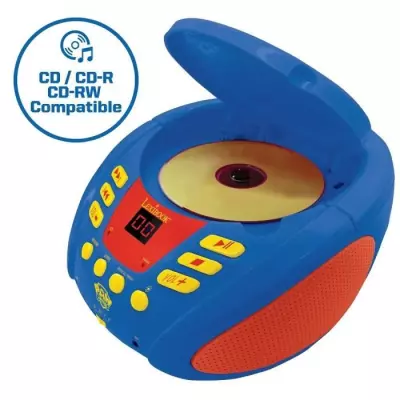 Lecteur CD Bluetooth La Pat' Patrouille avec Effets Lumineux - Dimensions compactes
