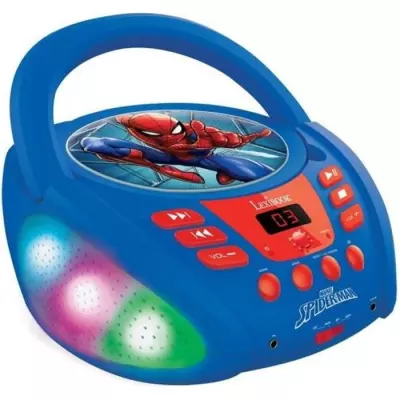 Lecteur CD Bluetooth Spider-Man avec Effets Lumineux - Dimensions compactes