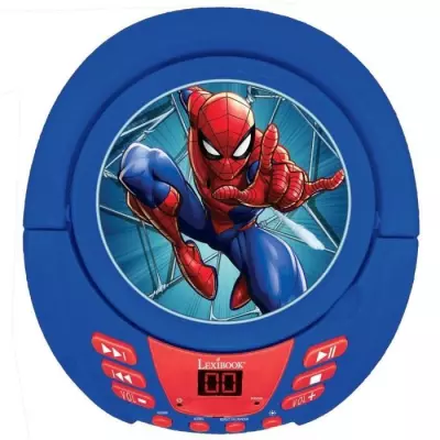 Lecteur CD Bluetooth Spider-Man avec Effets Lumineux - Dimensions compactes