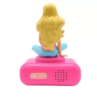 Réveil enfant Barbie 3D avec veilleuse et sons