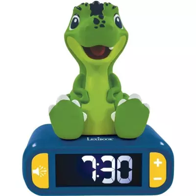 Réveil digital Dinosaure avec veilleuse et effets sonores