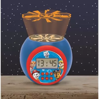 Réveil projecteur PAT' PATROUILLE avec minuteur - Idéal pour les enfants Réveil projecteur PAT' PATROUILLE avec minuteur - Idéal pour les enfants
