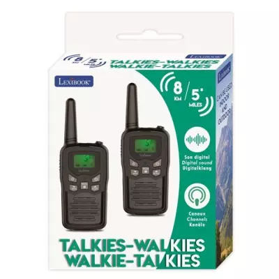 Talkie-Walkies LEXIBOOK noirs - Portée 8 km