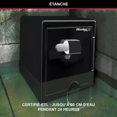 Coffre-fort ignifugé avec code tactile et alarme - 56,5 L