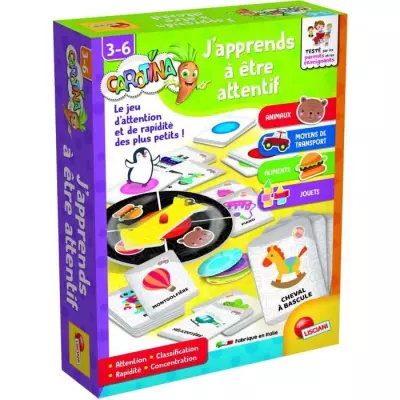 Développer la concentration avec Carotina - Jeu d'apprentissage