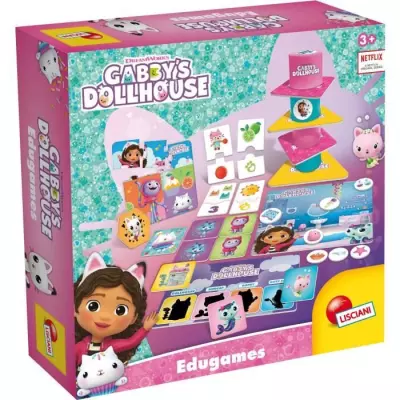 Collection éducative LISCIANI - Gabby's Dollhouse - Jeux variés - Maison de poupée