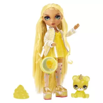 Poupée Rainbow High Sunny avec Slime et Animal de Compagnie - 28 cm
