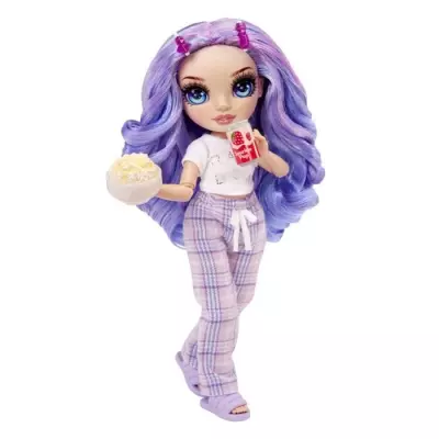 Pyjama Party Junior High - Poupée articulée 22 cm - Violet