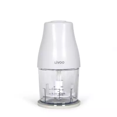 Hachoir électrique LIVOO 300 ml - 400W - 1 vitesse - Blanc