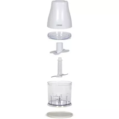 Hachoir électrique LIVOO 300 ml - 400W - 1 vitesse - Blanc