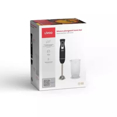 Mixeur plongeant avec bol LIVOO DOP245N 400W Noir