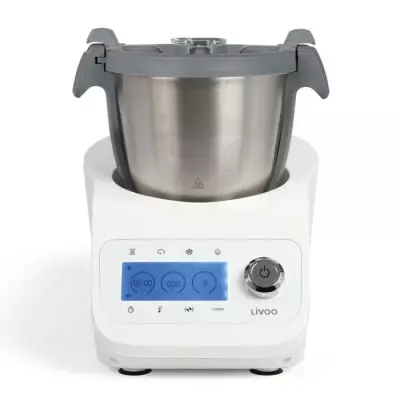 Robot multifonctions Super Cooker Livoo DOP219W - 12 vitesses - 1000W - Blanc
