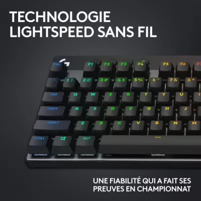 Clavier gamer sans fil Logitech G Pro X TKL Lightspeed - Noir