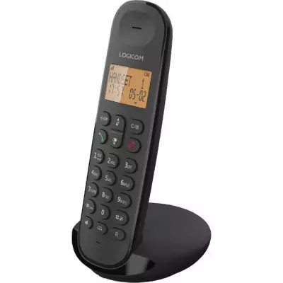 Téléphone fixe sans fil LOGICOM DECT ILOA 150 SOLO - Noir, compact et performant