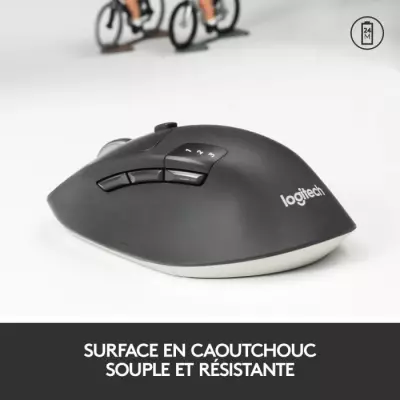 Souris sans fil Logitech M720 Triathlon Noir - Compacte et polyvalente