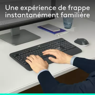 Ensemble clavier souris Logitech MK540 Sans fil - Pratique et performant
