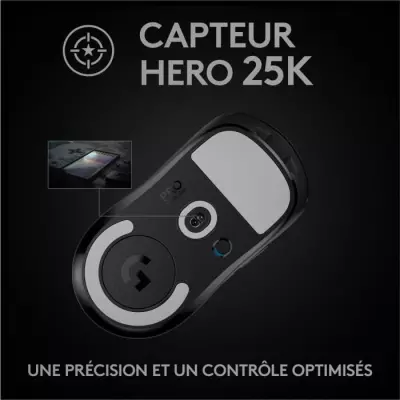 Souris gamer sans fil Logitech G PRO X Superlight - Noir