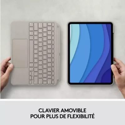 Etui Clavier Détachable LOGITECH Combo Touch pour iPad Pro 11" - Sable
