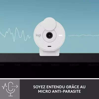 Webcam Logitech Brio 300 Full HD - Blanc