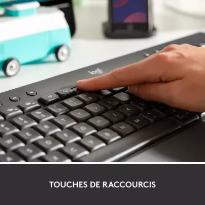 Clavier Logitech Signature K650 Ergonomique avec Repose-Poignets - Graphite