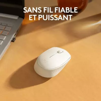 Souris Logitech M171 Ambidextre Blanc - Sans Fil - Compact