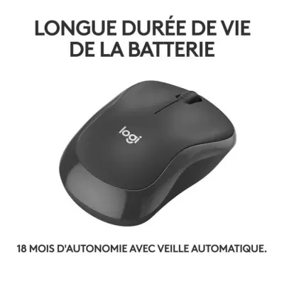 Souris sans fil Logitech M240 Graphite - Compacte et ergonomique