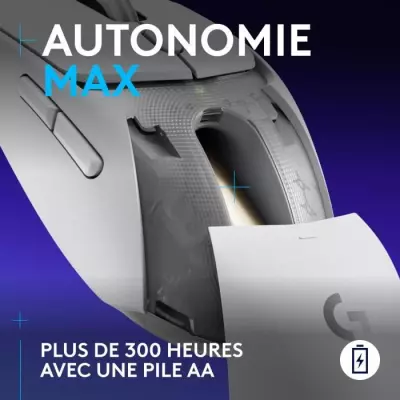 Souris gamer sans fil Logitech G309 - Blanche: compacte et performante