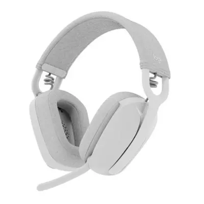 Casque PC Logitech Zone Vibe 100 Blanc - Léger, sans fil, avec Micro anti-bruit