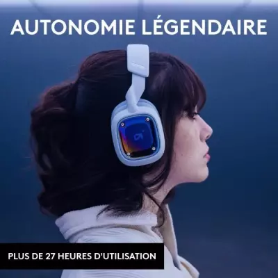 Casque gamer sans fil Logitech G A30 - PS, PC, Mobile - Blanc