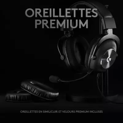 Casque Gamer Logitech G Pro X Filaire avec Micro - Noir