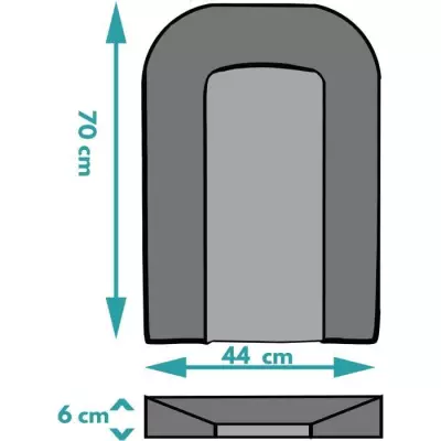 Matelas à langer Lapin Pyjama LOOPING - BCLPLP - Plus responsable - Made in France