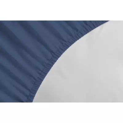 Drap plat LOVELY HOME 180x290cm 100% coton - Bleu