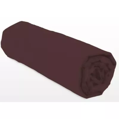 Drap-housse Marron 140x190+35 cm - Plus responsable - Oeko-Tex