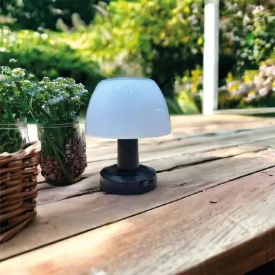 Lampe de table solaire LUMISKY LUMINA LED blanc 4 intensités - Design compact