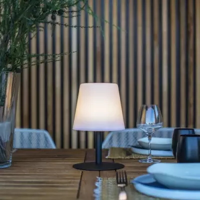 Lampe de table sans fil LUMISKY Standy Mini Dark - Éclairage LED chaud et blanc - H25cm