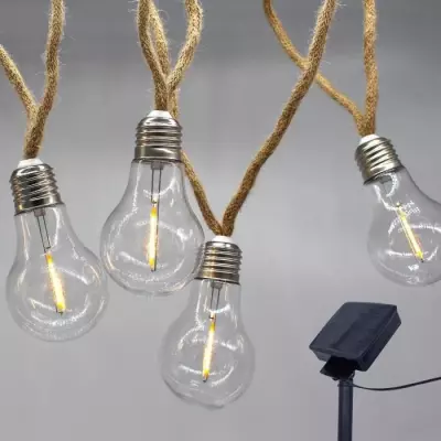 Guirlande lumineuse solaire - LUMISKY - FANTASY CORD SOLAR - 7.50 m - LED blanc chaud