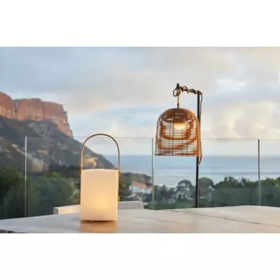 Lanterne sans fil TIKY - LED blanc chaud/multicolore - H27cm