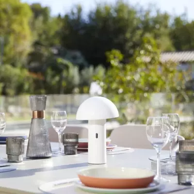 Lampe de table sans fil - LUMISKY TOD WHITE - Pratique et Design