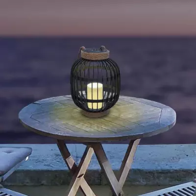 Lanterne solaire décorative - LUMISKY - FIDJY - H30 cm - Effet bougie - LED chaud